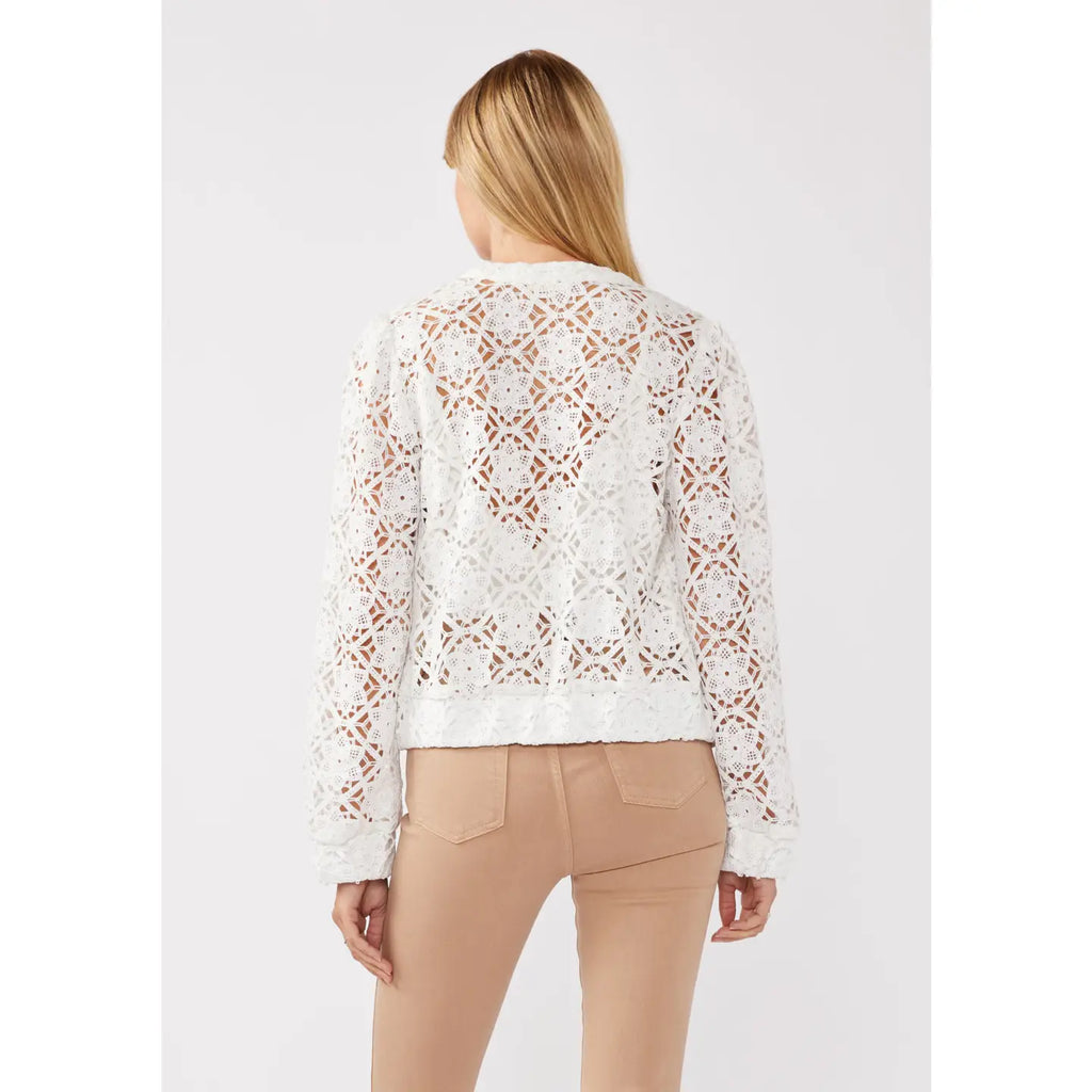 Brinley Lace Bomber Jacket