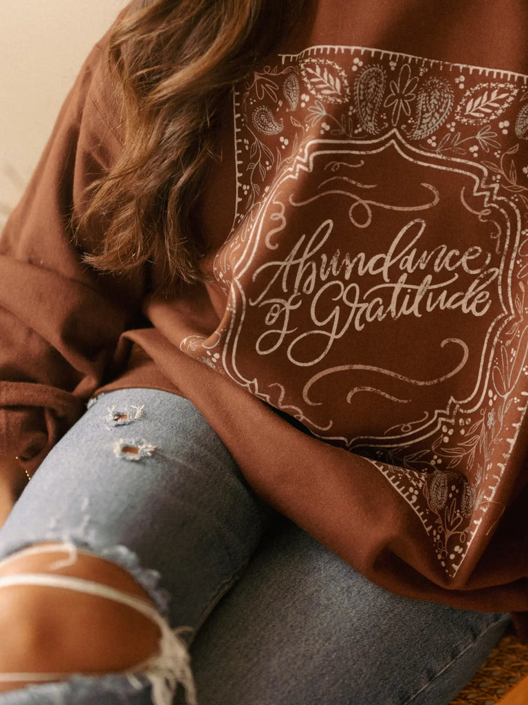 Abundance of Gratitude Graphic Sweatshirt