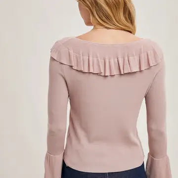 Charli Ruffle Top