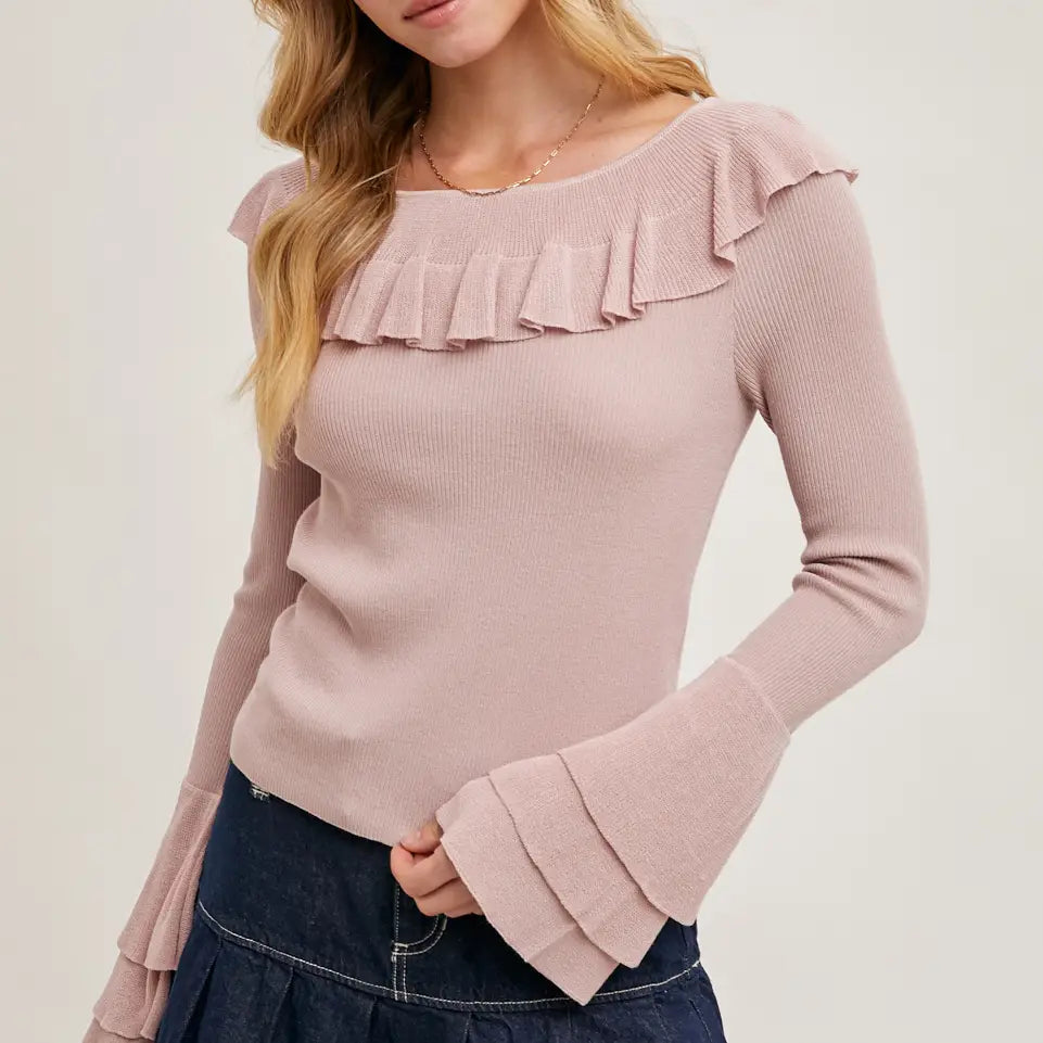 Charli Ruffle Top