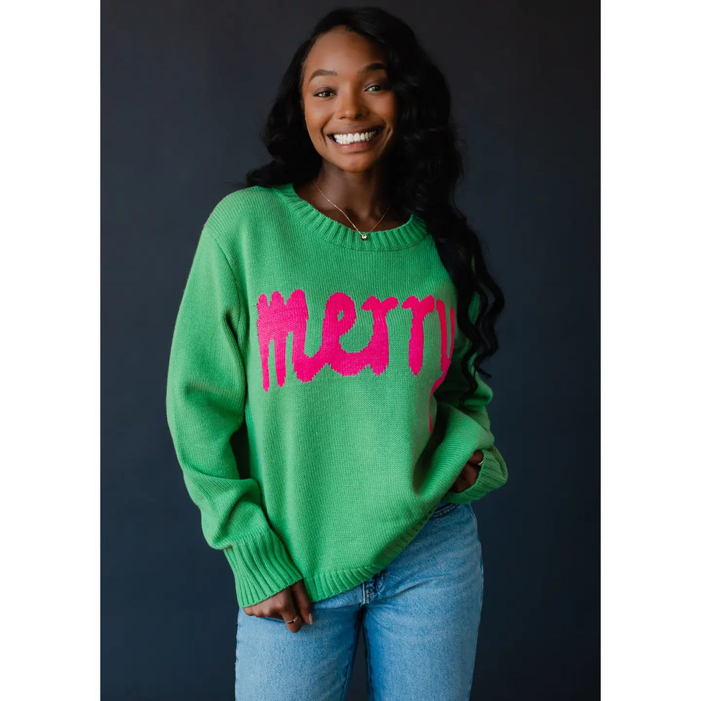 Mint Green "Merry" Sweater