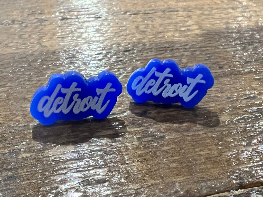 Detroit Wording Studs