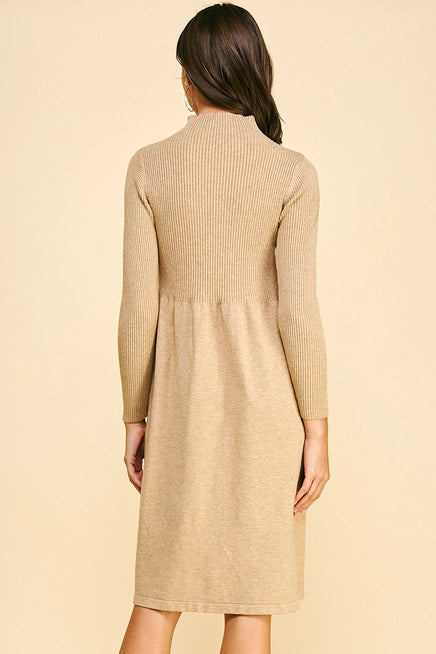 Adalyn Mock Neck Sweater Dress
