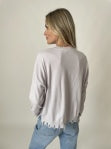 Andrea Frayed Sweater