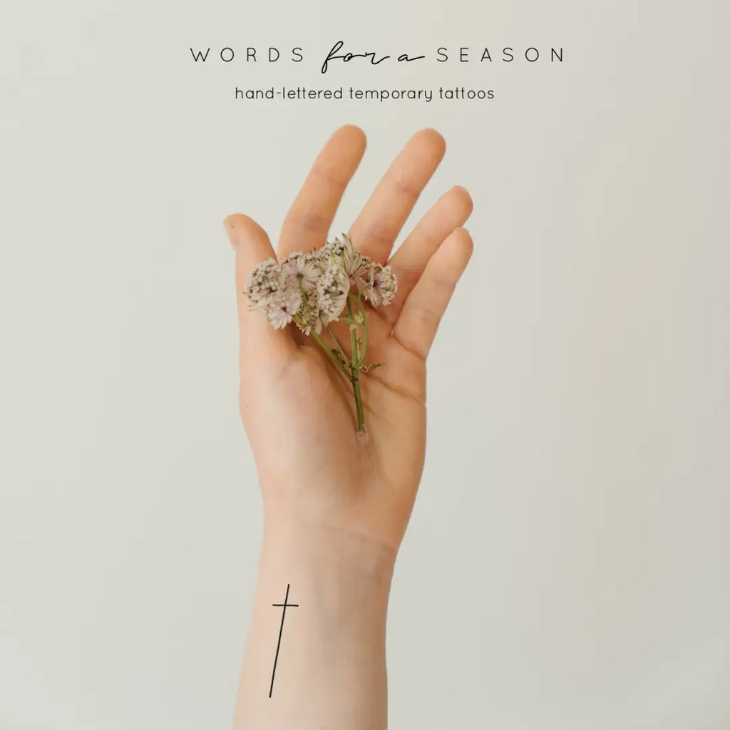 Words For A Season- Temporary Tattoo