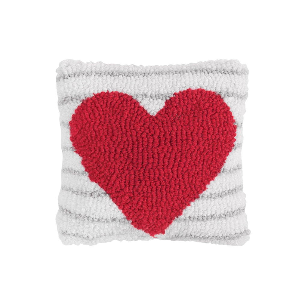 Valentine'S Day Heart Stripe Throw Pillow
