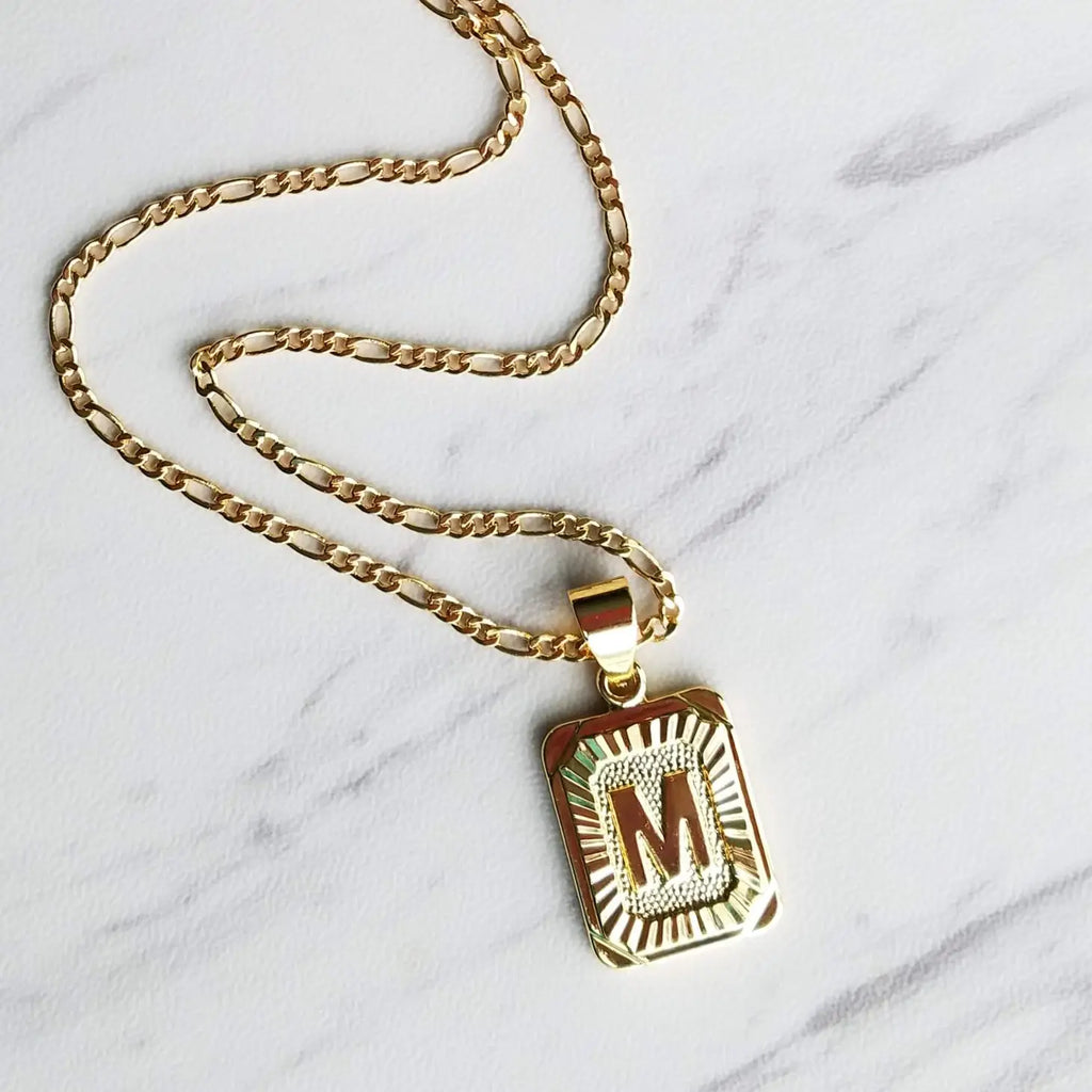 Luxe Rectangle Medallion Necklace