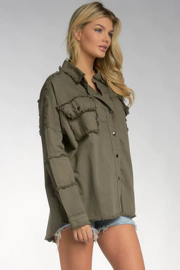 Norah Olive Jacket w/White Rock and Roll