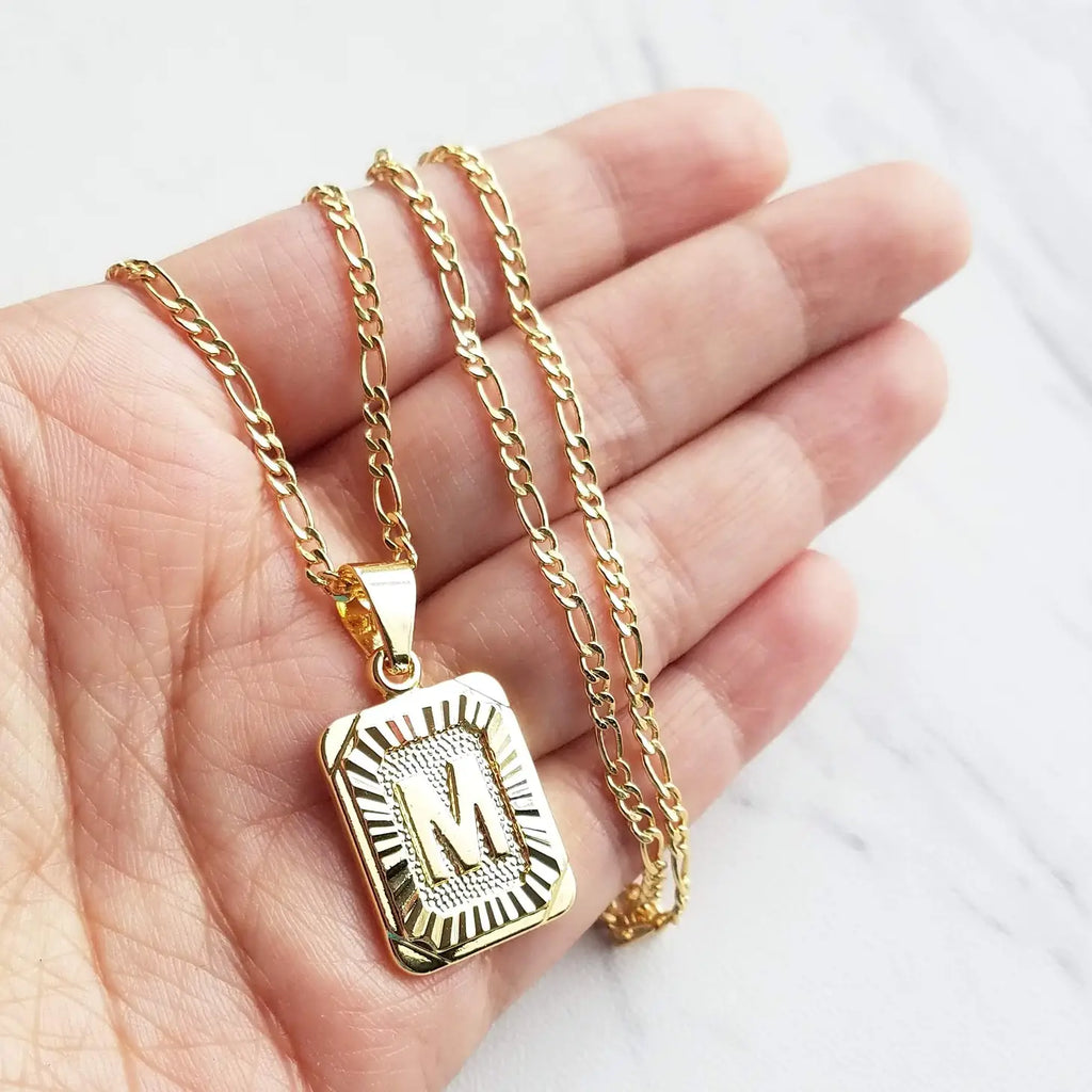 Luxe Rectangle Medallion Necklace